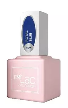 E.MI 159 FQ гель-лак для ногтей, Королевский синий / E.MiLac 6 мл