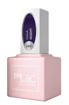 E.MI 160 FQ гель-лак для ногтей, Гала-ночь / E.MiLac 6 мл