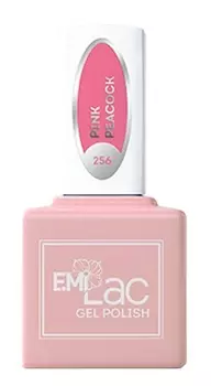 E.MI 256 GL гель-лак для ногтей, Розовый павлин / E.MiLac 6 мл