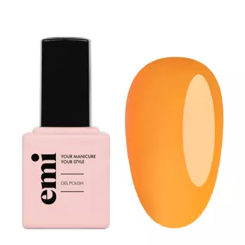 E.MI 5 гель-лак для ногтей, оранжевый / E.MiLac for pedicure 9 мл
