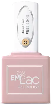 E.MI База гель-лаковая эластичная для ногтей № 08 / E.MiLac Base Gel Free Edge 9 мл