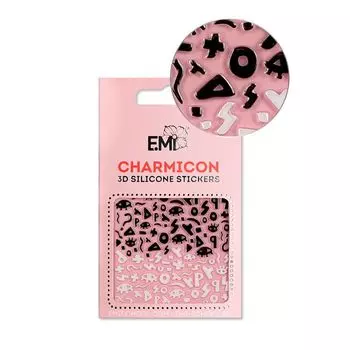 E.MI Декор для ногтей №119 Тайные символы / Charmicon 3D Silicone Stickers