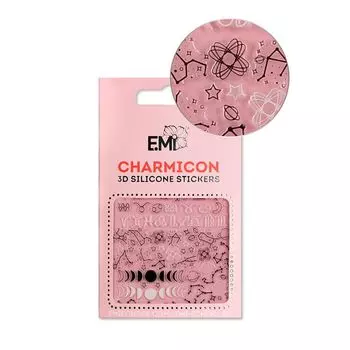 E.MI Декор для ногтей №126 Созвездия зодиака / Charmicon 3D Silicone Stickers