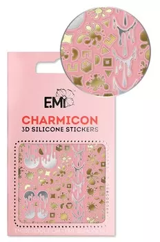E.MI Декор для ногтей №138 Абстракция / Charmicon 3D Silicone Stickers
