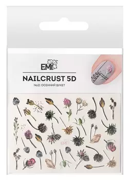 E.MI Декор для ногтей 5D №21 Осенний букет / NAILCRUST