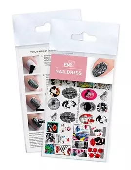 E.MI Декор для ногтей №60 Андеграунд / Naildress Slider Design