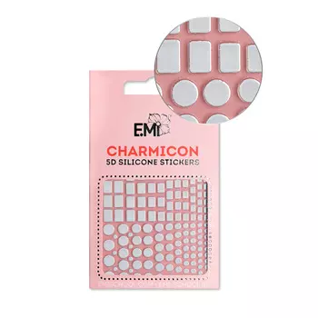E.MI Декор для ногтей №99 Геометрия / Charmicon 3D Silicone Stickers
