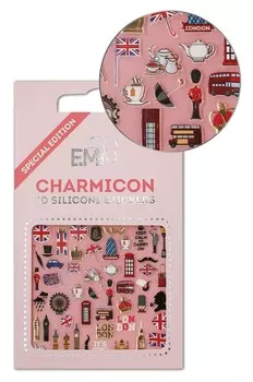 E.MI Декор для ногтей Англия / Charmicon 3D Silicone Stickers