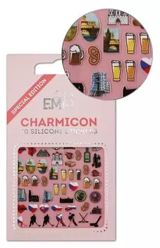 E.MI Декор для ногтей Чехия 2 / Charmicon 3D Silicone Stickers