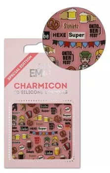 E.MI Декор для ногтей Германия 2 / Charmicon 3D Silicone Stickers