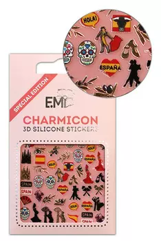 E.MI Декор для ногтей Испания 1 / Charmicon 3D Silicone Stickers