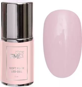 E.MI Гель для моделирования натуральный бежевый, в бутылочке / Soft Nude LED Gel 15 мл