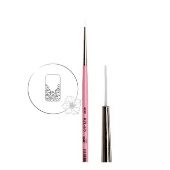 E.MI Кисть Линеарная №5/0, белая синтетика / EMI