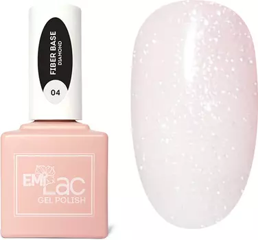 E.MI Основа базовая гель-лаковая №4 / E.MiLac Fiber Base Gel Diamond 15 мл