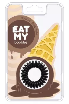 EAT MY BOBBLES Резинка для волос в цвете Двойной шоколад