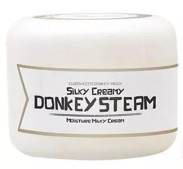 ELIZAVECCA Крем паровой на основе ослиного молока для лица / SILKY CREAMY DOMKEY STEAM MOISTURE MILKY CREAM 100 мл