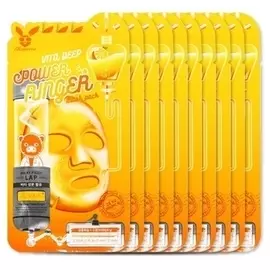 ELIZAVECCA Маска тканевая с витаминами для лица / Vita Deep Power Ringer Mask Pack 10 шт