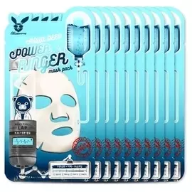 ELIZAVECCA Маска тканевая увлажняющая для лица / Aqua Deep Power Ringer Mask Pack 10 шт