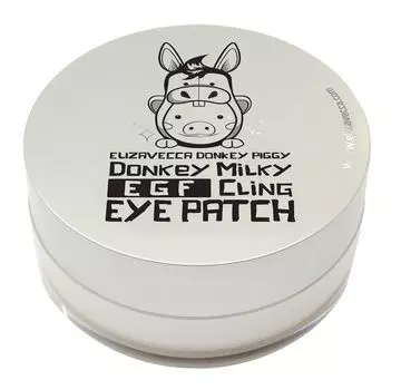ELIZAVECCA Патчи биоцеллюлозные с ослиным молоком для глаз / Donkey piggy donkey milky egf cling eye patch 60 шт