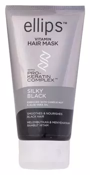ELLIPS Маска с кератиновым комплексом для темных волос / Pro-Keratin Silky Black 120 г