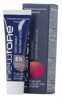 ESTEL HAUTE COUTURE 8/76 маска тонирующая для волос, светло-русый коричнево-фиолетовый / NEWTONE 60 мл