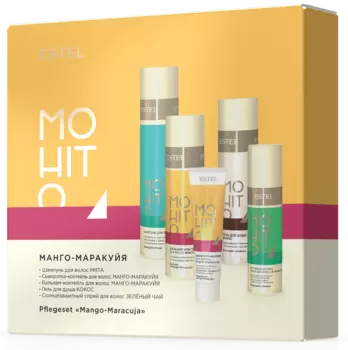 ESTEL PROFESSIONAL Набор для волос № 5 Манго и маракуйя (шампунь, бальзам, спрей, сыворотка, гель для душа) / MOHITO