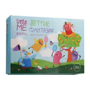 ESTEL PROFESSIONAL Набор Отличного настроения (шампунь Манго 200 мл, гель для душа Кокос 200 мл, спрей Апельсин 200 мл, крем 100 мл, молочко 150 мл) ESTEL LITTLE ME