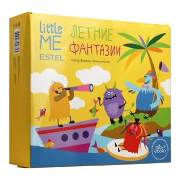 ESTEL PROFESSIONAL Набор Веселых впечатлений (шампунь Виноград 200 мл, гель для душа Банан 200 мл, крем 100 мл, молочко после солнца 150 мл) LITTLE ME