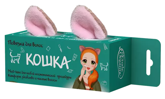 ETUDE ORGANIX Повязка для волос Кошка / ETUDE ORGANIX