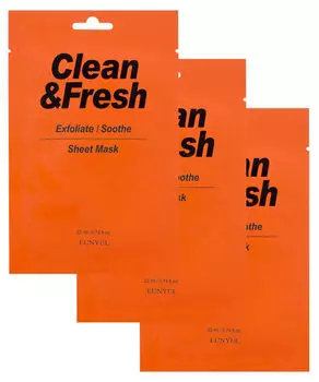 EUNYUL Маска тканевая для гладкости и регенерации кожи 3 шт