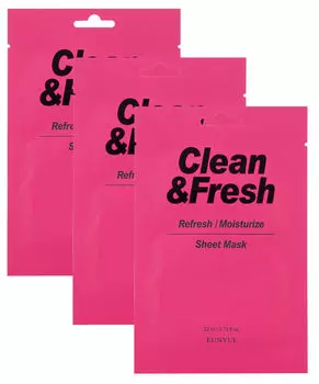 EUNYUL Маска тканевая для освежающего и увлажняющего эффекта 3 шт