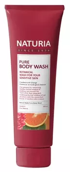 EVAS Гель для душа Клюква - апельсин / NATURIA PURE BODY WASH, Cranberry &amp; Orange 100 мл