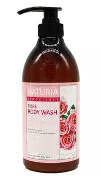 EVAS Гель для душа Роза - розмарин / NATURIA PURE BODY WASH, Rose &amp; Rosemary 750 мл