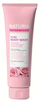 EVAS Гель для душа Роза - розмарин / NATURIA PURE BODY WASH, Rose &amp; Rosemary 100 мл