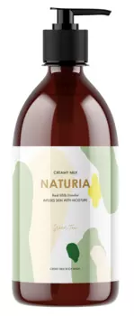 EVAS Гель для душа Зеленый чай / NATURIA Creamy Milk Body Wash - Green tea 750 мл