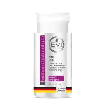EVI PROFESSIONAL Средство для обезжиривания ногтей и снятия липкого слоя с помпой-дозатором 150 мл