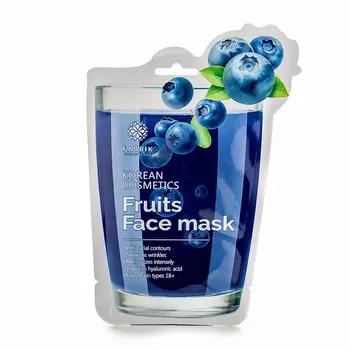 FABRIK COSMETOLOGY Маска для лица тканевая с экстрактом черники / Fruits 30 гр
