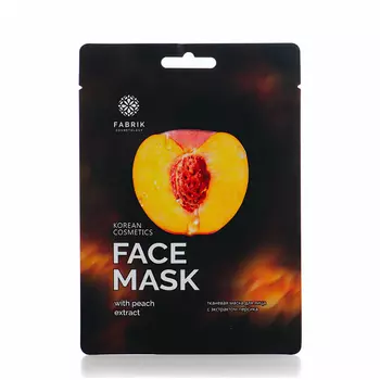 FABRIK COSMETOLOGY Маска тканевая с экстрактом персика / FACE MASK 30 гр