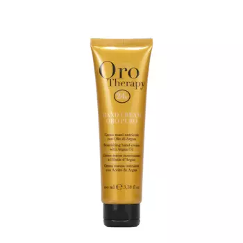 FANOLA Крем для рук с аргановым маслом и микрочастицами золота / Oro Puro 100 мл