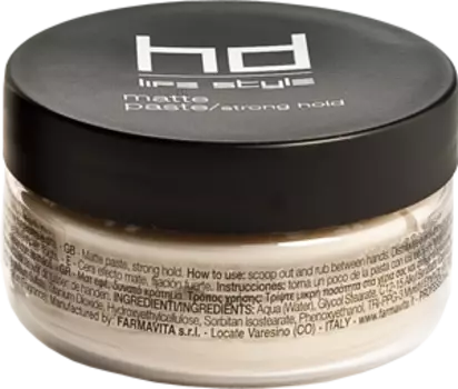 FARMAVITA Паста матовая сильной фиксации для моделирования прически / MATTE PASTE HD LIFE STYLE 50 мл