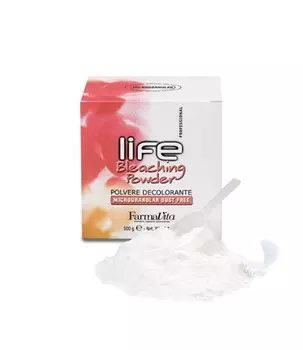 FARMAVITA Пудра непылящая микрогранулированная обесцвечивающая, белая 500 г