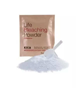 FARMAVITA Пудра непылящая микрогранулированная обесцвечивающая, голубая (саше) 30 г