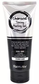 FARMSTAY Гель отшелушивающий с углем 180 мл