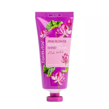 FARMSTAY Крем для рук с экстрактом розового лотуса / PINK FLOWER BLOOMING HAND CREAM PINK LOTUS 100 мл