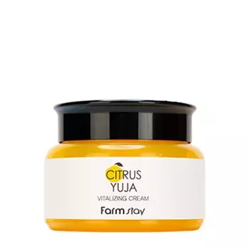 FARMSTAY Крем освежающий для лица с экстрактом юдзу / CITRUS YUJA VITALIZING CREAM 100 гр