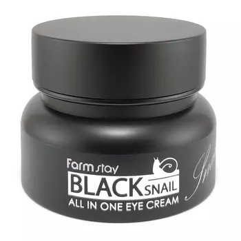 FARMSTAY Крем с муцином черной улитки для глаз / Black Snail 50 мл
