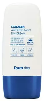 FARMSTAY Крем солнцезащитный увлажняющий с коллагеном SPF 50+ PA++++ 45 г