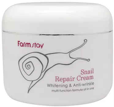FARMSTAY Крем восстанавливающий с муцином улитки для лица / SNAIL REPAIR 100 г