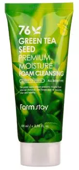 FARMSTAY Пенка очищающая увлажняющая с семенами зеленого чая / Cleansing Foam 100 мл