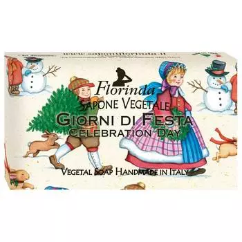 FLORINDA Мыло растительное, праздничный день / Giorni Di Fiesta 100 г